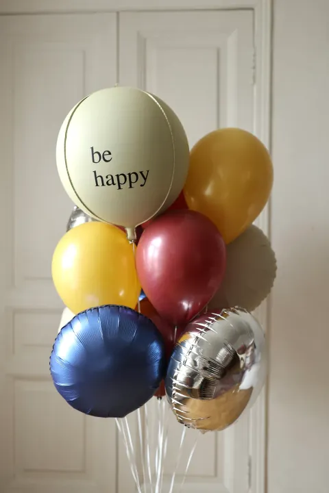 Связка шаров "Be happy" — доставка по Москве