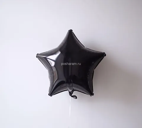 Шар- звезда. Черная — фото 1