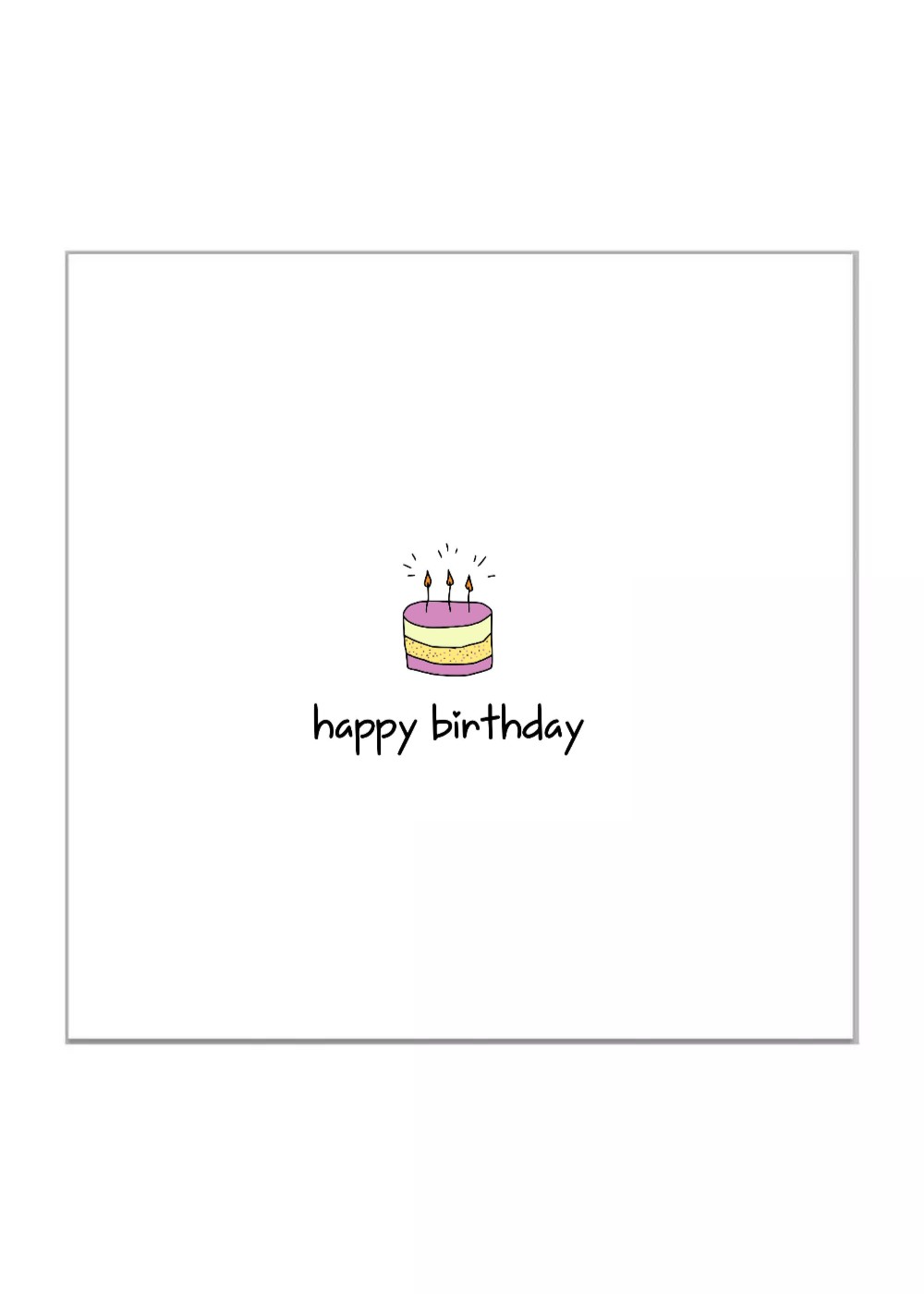 Открытка happy birthday тортик Открытка happy birthday тортик